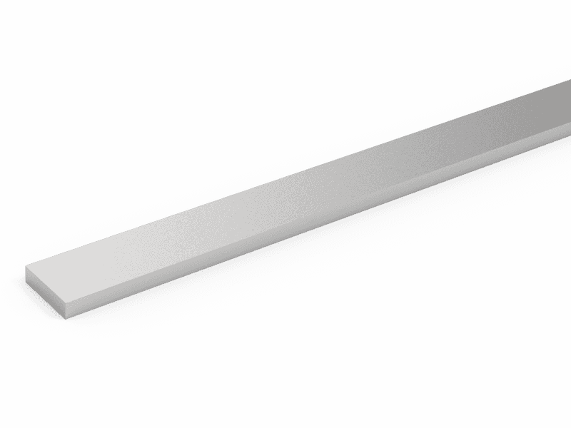 A Piece Of Stainless Steel Flat Wire On Gray Background - 16mm X 10mm Trunking (800x600), Png Download