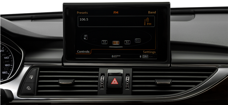 Closeup Of Radio Head Unit - Bmw 3 Series Gran Turismo (800x400), Png Download