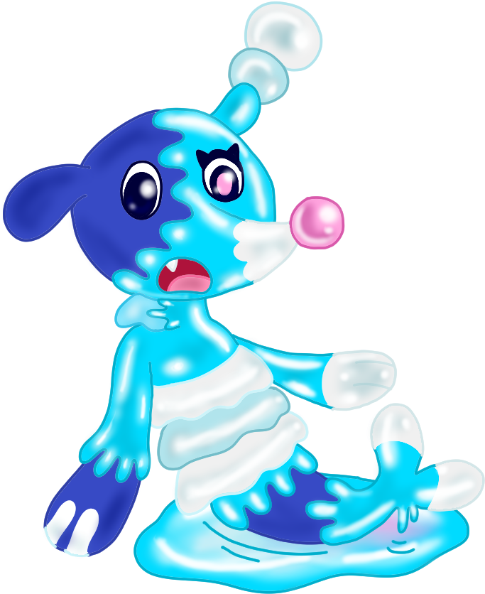 Popplio's Evolving - Cartoon (1003x917), Png Download