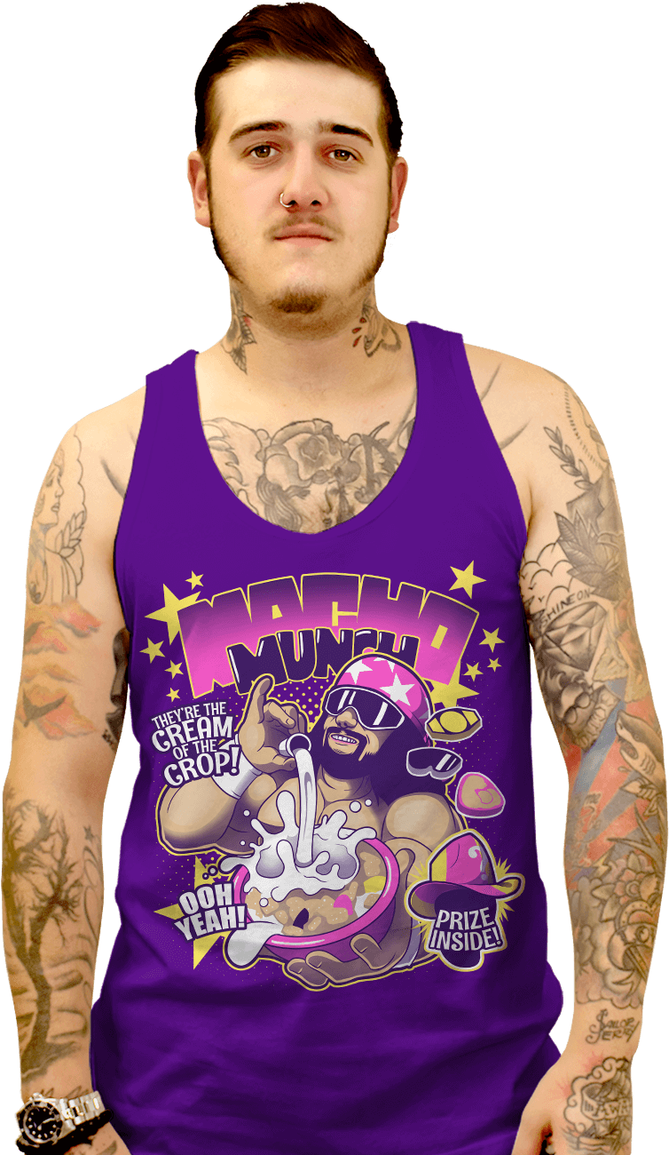 Macho Munch - Active Tank (900x1322), Png Download