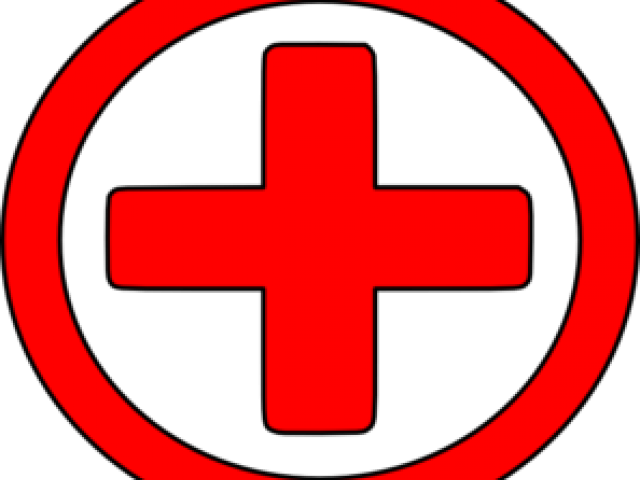 Red Cross Mark Clipart Circle - Cross (640x480), Png Download