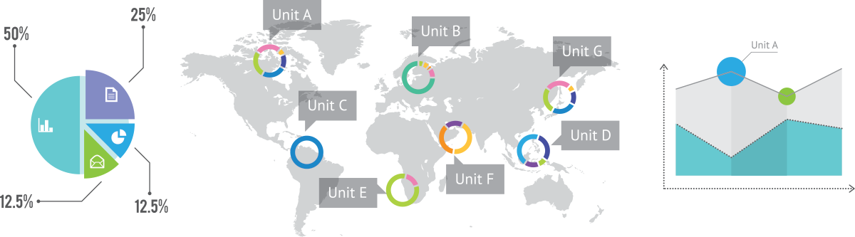 Business Productivity Applications By C4 Tech And Design - World Map (1200x333), Png Download