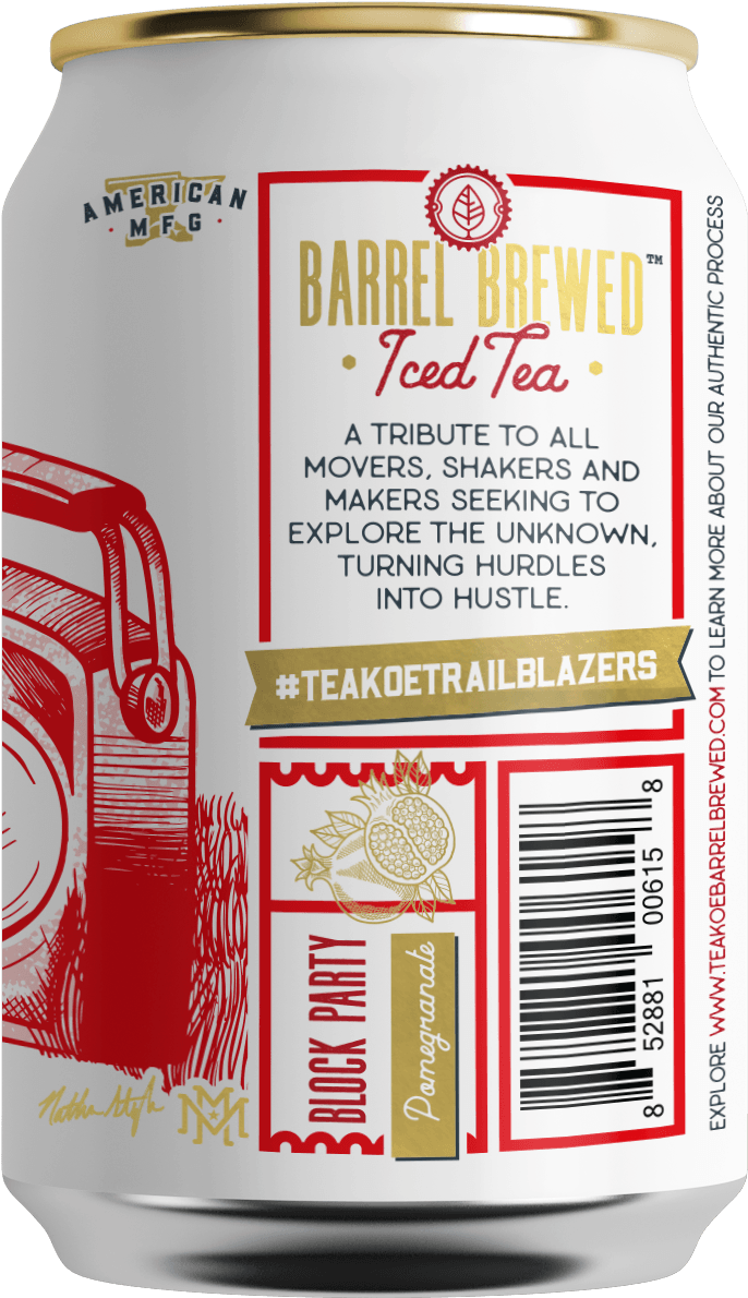 Block Party Pomegranate • Teakoe - Caffeinated Drink (878x1362), Png Download