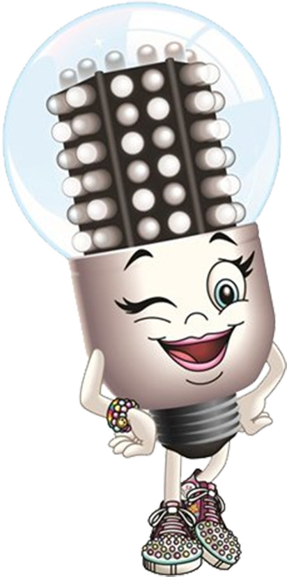Led Lucy - Cartoon (446x900), Png Download