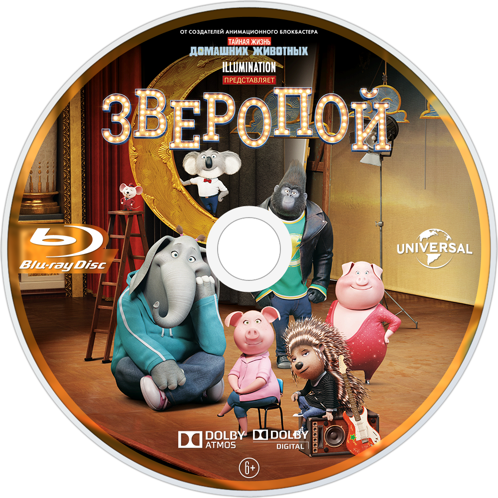 Sing Bluray Disc Image - Sing Blu Ray Disc (1000x1000), Png Download