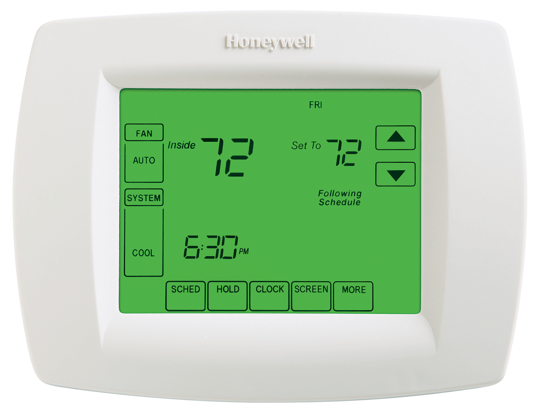Honeywell Pro 8000 Thermostat - Honeywell Hvac Thermostat (1800x1410), Png Download