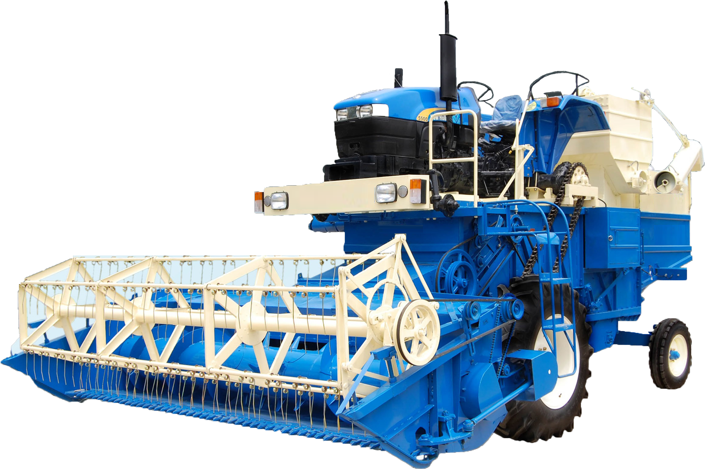 Combine Tractor Png - New Holland Tractor Harvester (2407x1547), Png Download