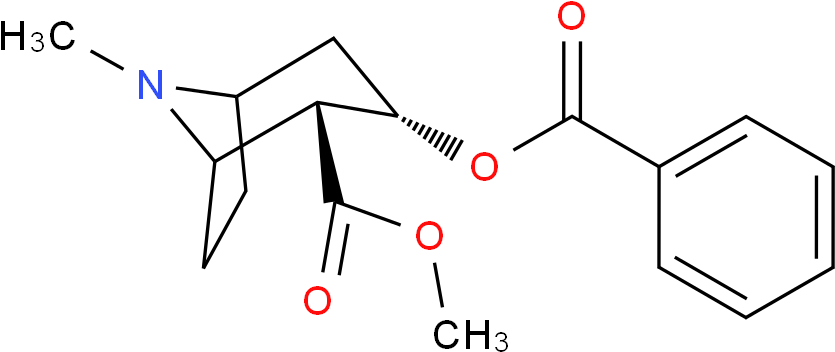 Cocaine 分子结构 Cas 50 36 2) - P Toluic Acid Functional Group (878x395), Png Download