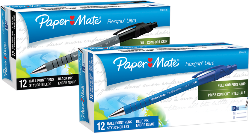 Product Image - Papermate Flexgrip Ultra Ballpoint Pen (850x850), Png Download
