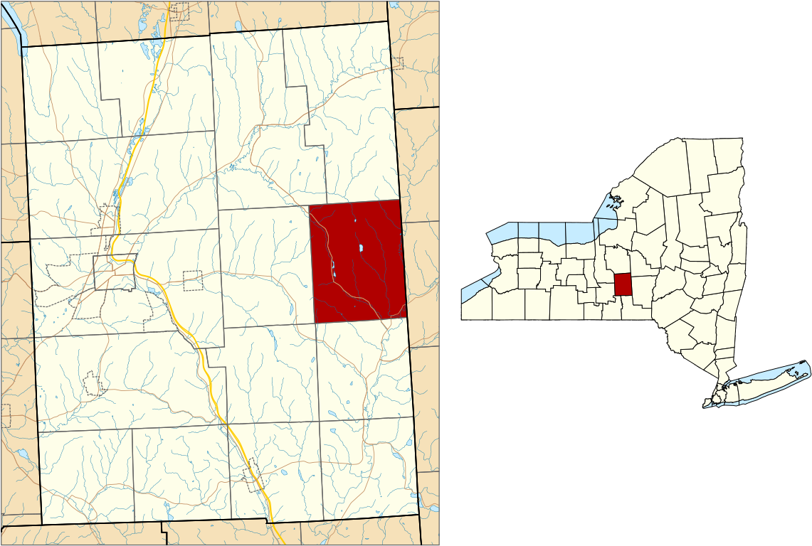 Map Of New York (1200x827), Png Download