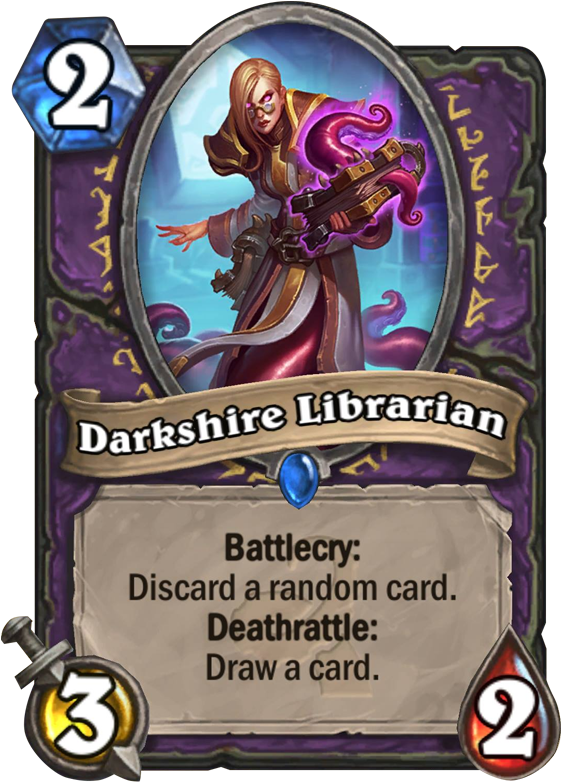 Darkshire Librarian - Void Analyst Hearthstone (567x811), Png Download