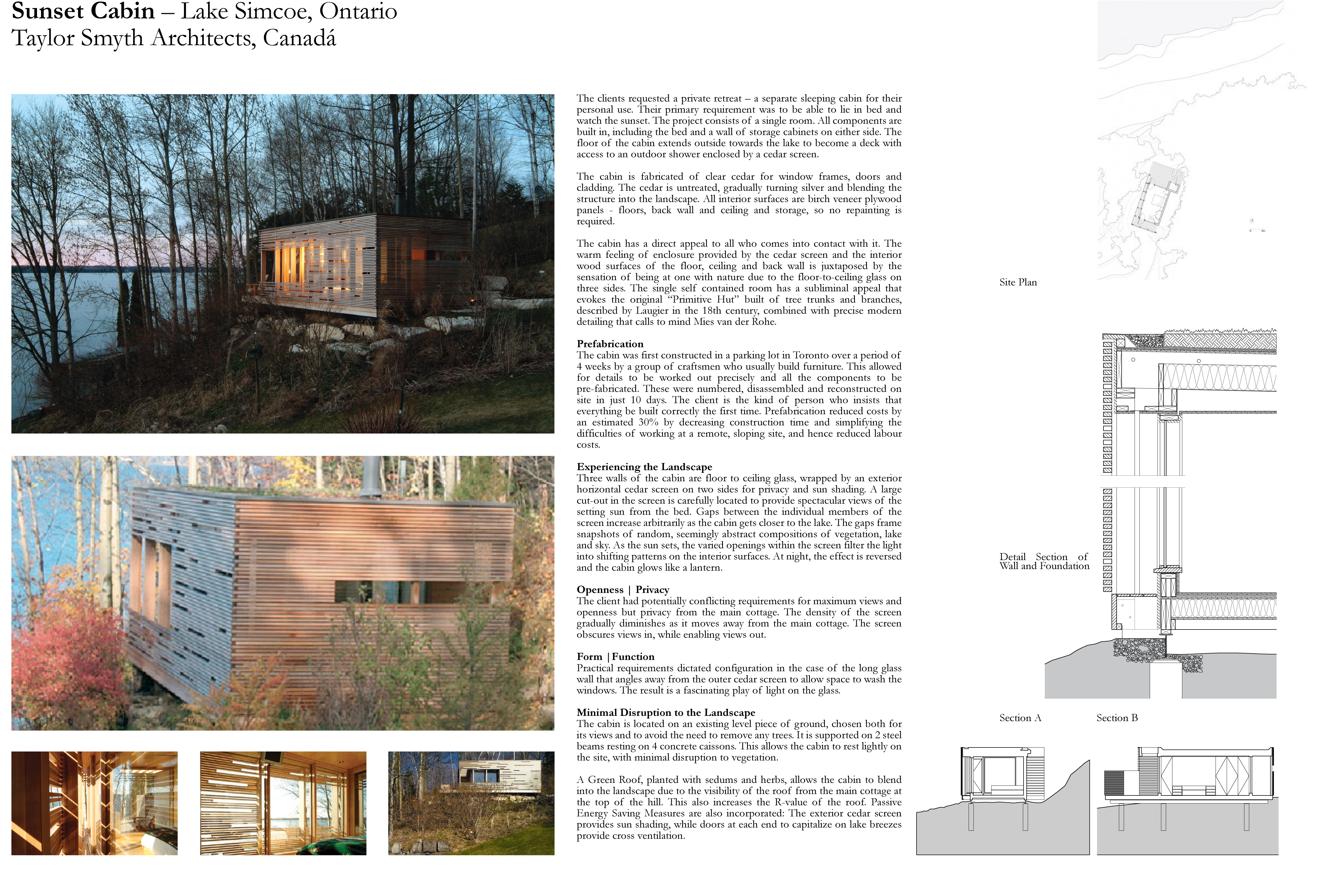 Sunset Cabin By Taylor Smyth Architects - Sunset Cabin Taylor Smyth Architects (4914x3352), Png Download