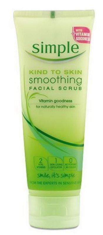 Simple Smoothing Facial Scrub - Simple Skincare (800x800), Png Download