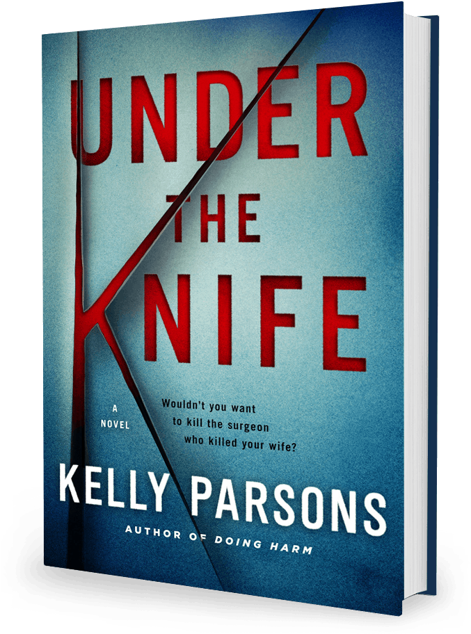 Under The Knife By Kelly Parsons - Book Cover (696x936), Png Download