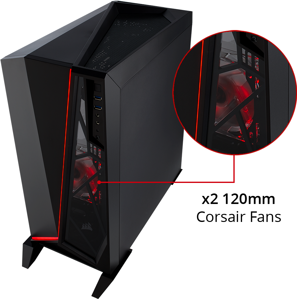 Fans - Corsair Carbide Spec Omega Noir (1201x965), Png Download