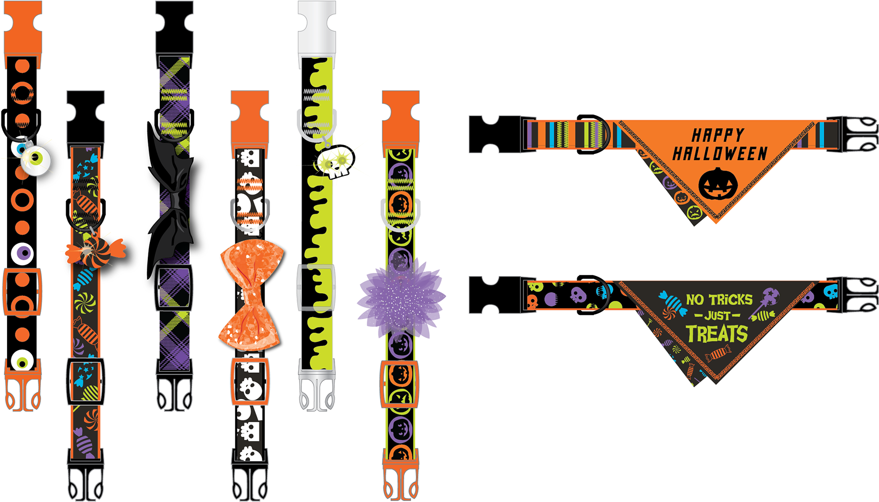 I Designed These Halloween Collars For Petsmart - Graphic Design (1920x1281), Png Download