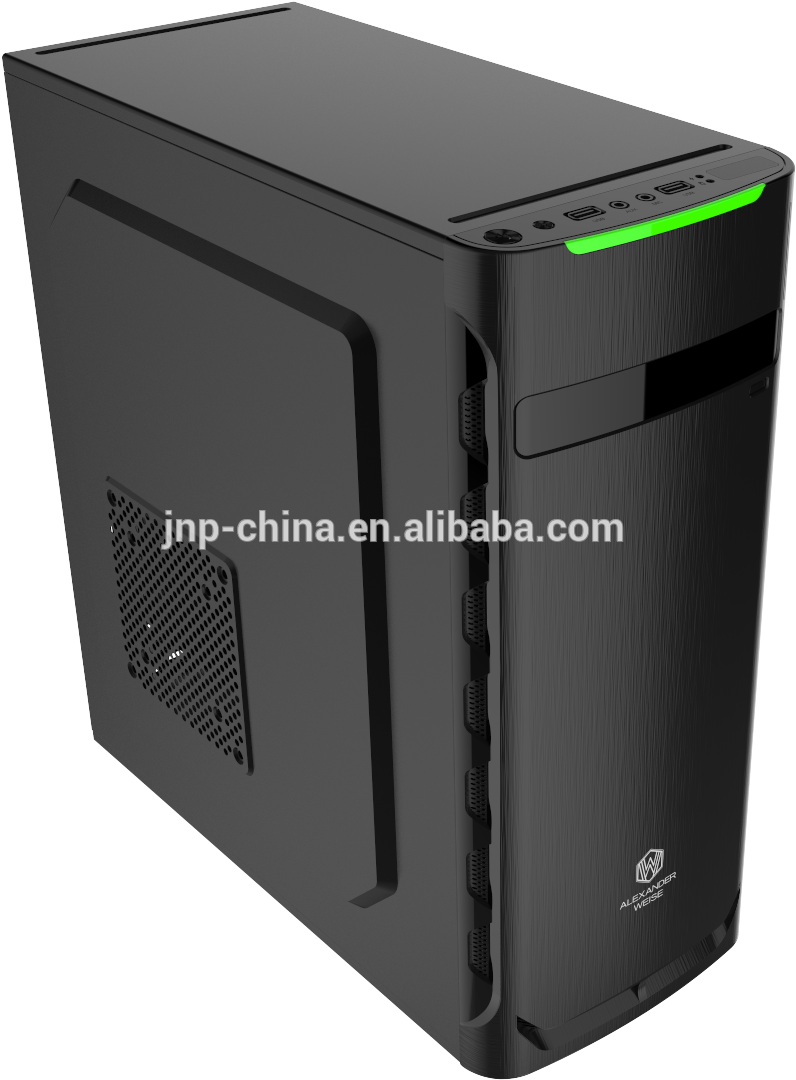 Secc Steel Abs Plastic Desktop Micro Atx Mid Tower - Silentiumpc Gladius M40 Pure Black (856x1112), Png Download