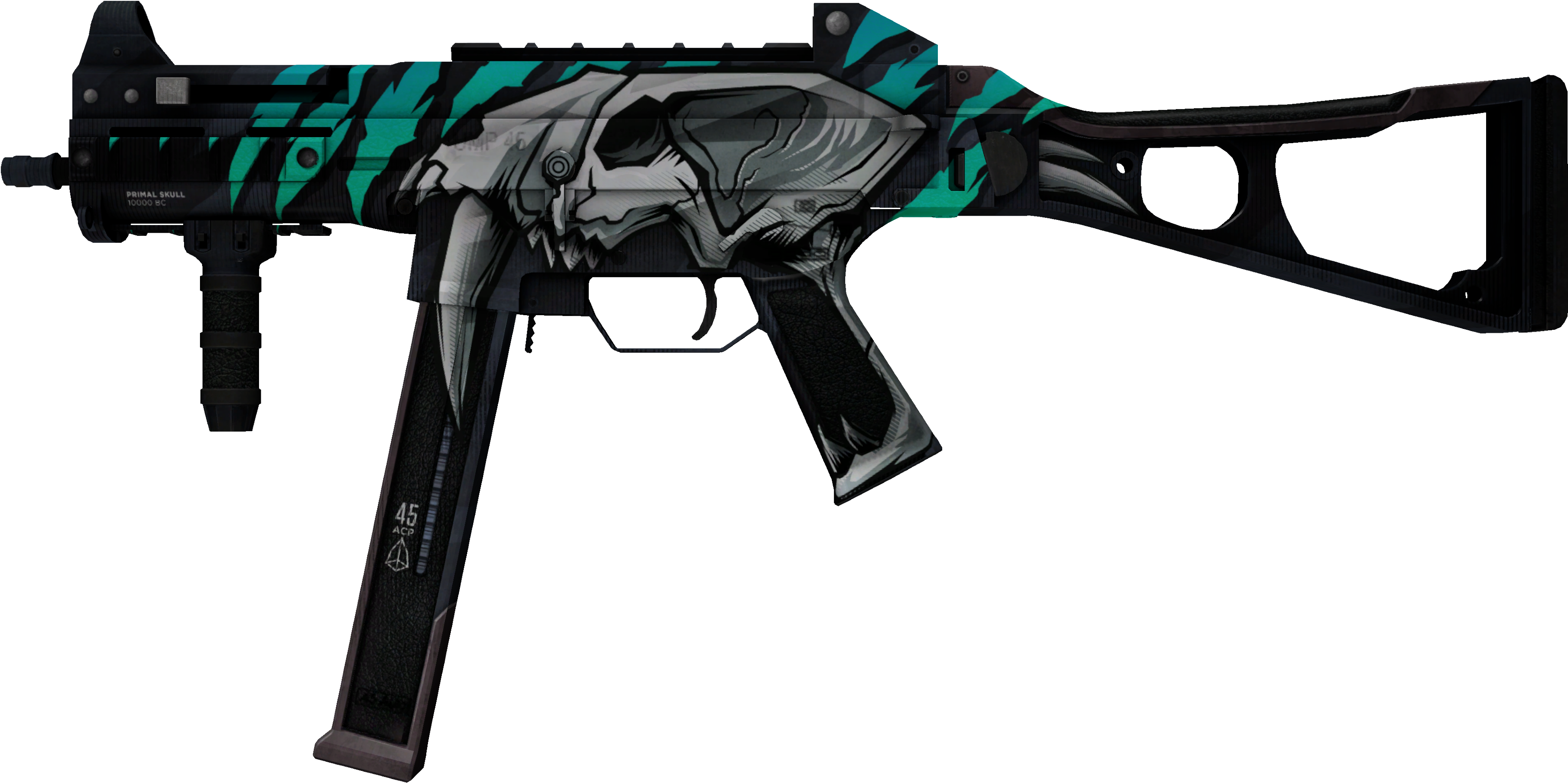 Ump-45 Primal Saber - Ump 45 Arctic Wolf Csgo (3808x1992), Png Download