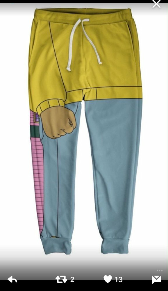 "arthur" Fist Meme Sweatpants On The Hunt - Arthur Fist Sweatpants (1080x1080), Png Download