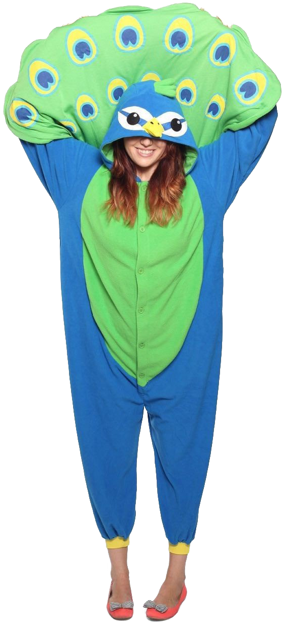 Peacock Kigurumi (900x1350), Png Download