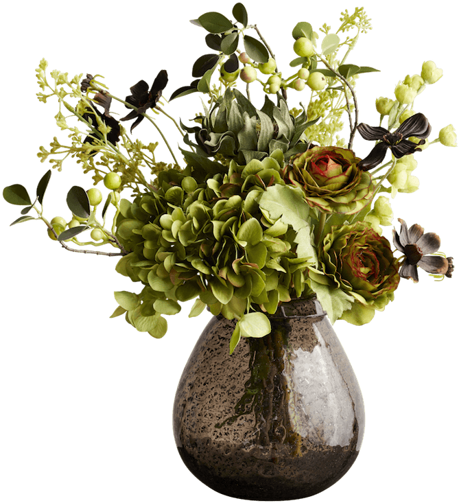 Bourne Dimpled Glass Vase Medium - Flowerpot (800x800), Png Download