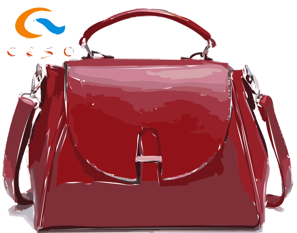Clip Transparent Stock Handbag Leather Messenger Bags - Purse Red Png (956x750), Png Download