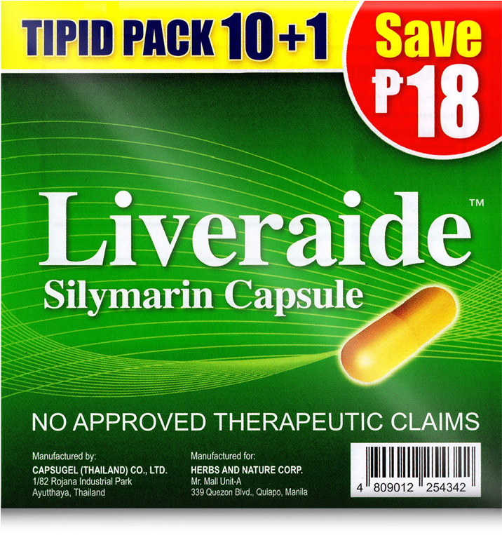 Liveraide Capsule - Liver Aid Silymarin Capsule Price (868x1010), Png Download