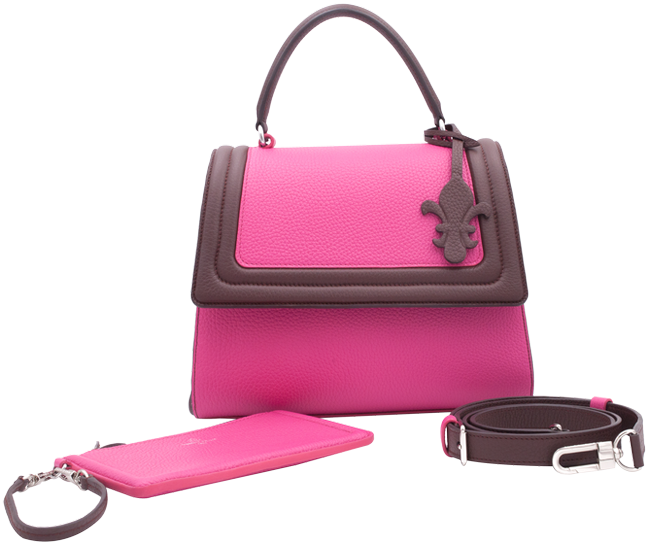 Gaby Mm Cuir Marignan Fuschia - Handbag (1000x660), Png Download