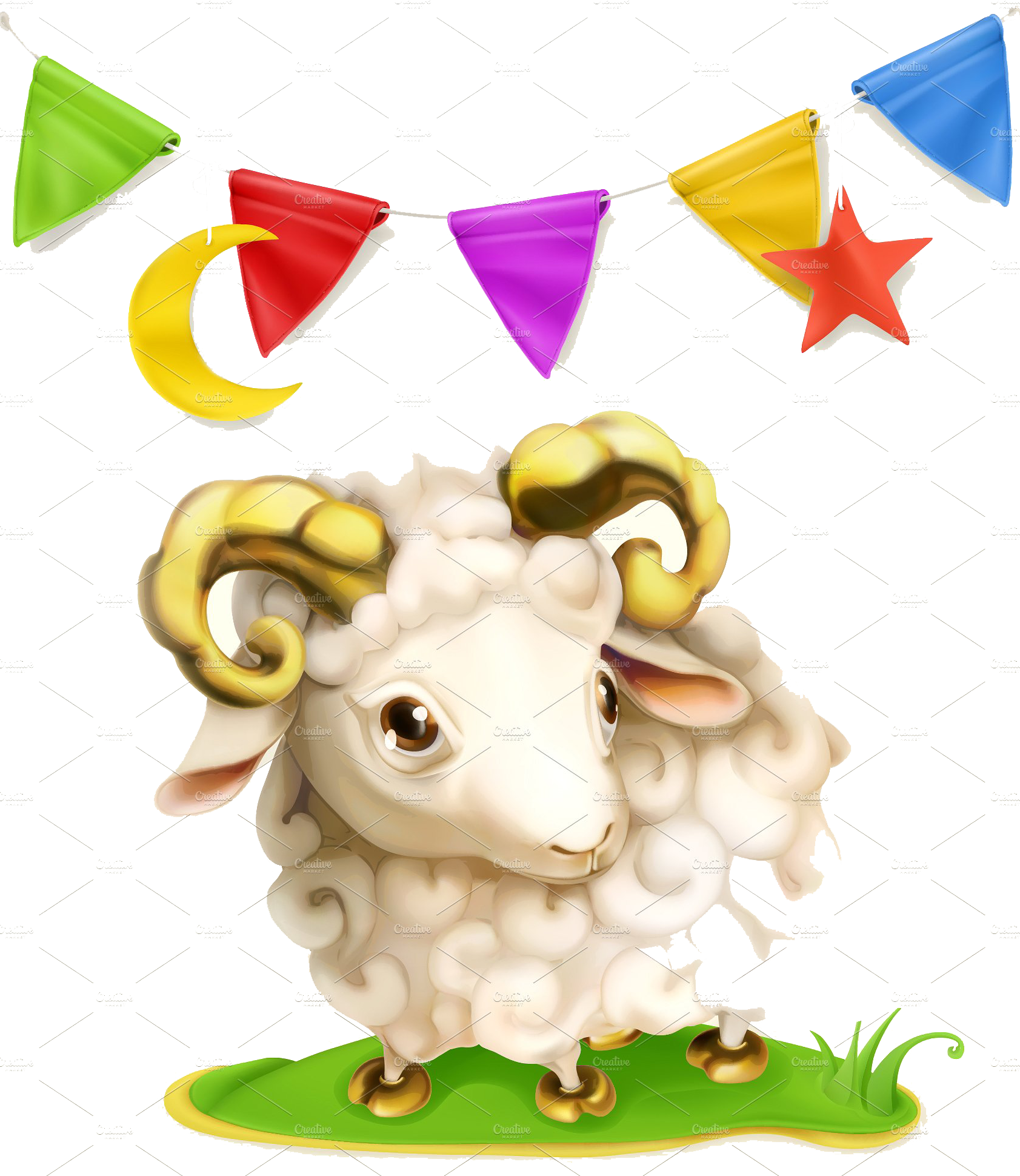 Download Eid Al Adha Eid Mubarak Goat Png Image With No Background Pngkey Com