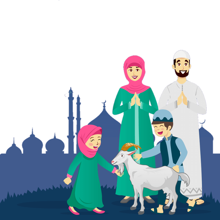 Eid Mubarak To You And Your Family - Eid Ul Adha Eid Mubarak (867x867), Png Download