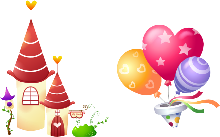 Eid Al Adha Wallpaper - Cartoon Christmas Hat House Hd Images Free Download (1024x666), Png Download