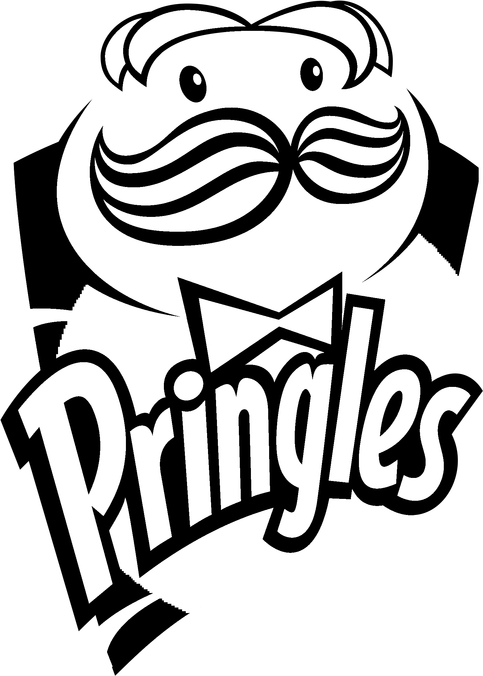Pringles Original Flavour Logo Black And White - Pringles Logo Png (2400x2400), Png Download