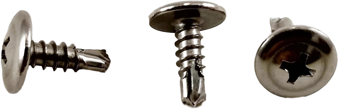 #8 X 1/2" Wafer Head Philips Self Drilling Tek Screws, - Key (1500x747), Png Download