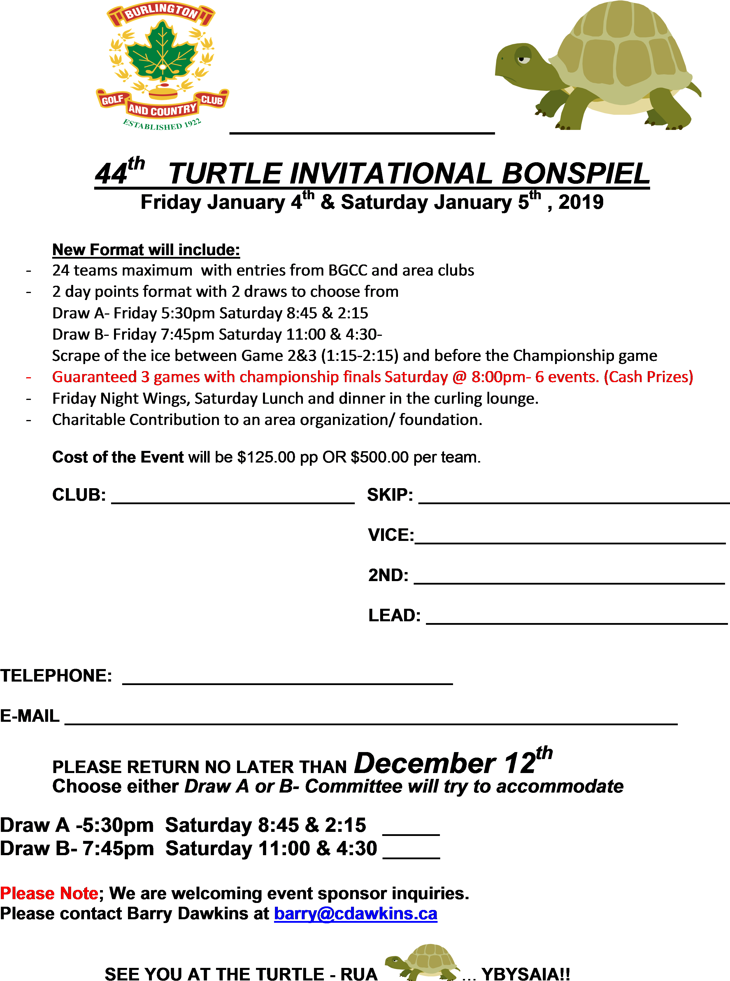 January 4 @ - Burlington Golf And Country Club (2556x3572), Png Download