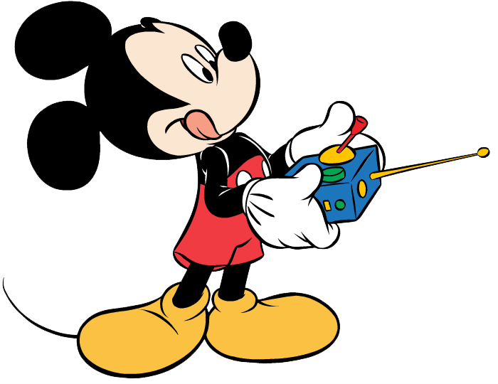 Mickey Mouse Clipart - Cartoon (699x546), Png Download