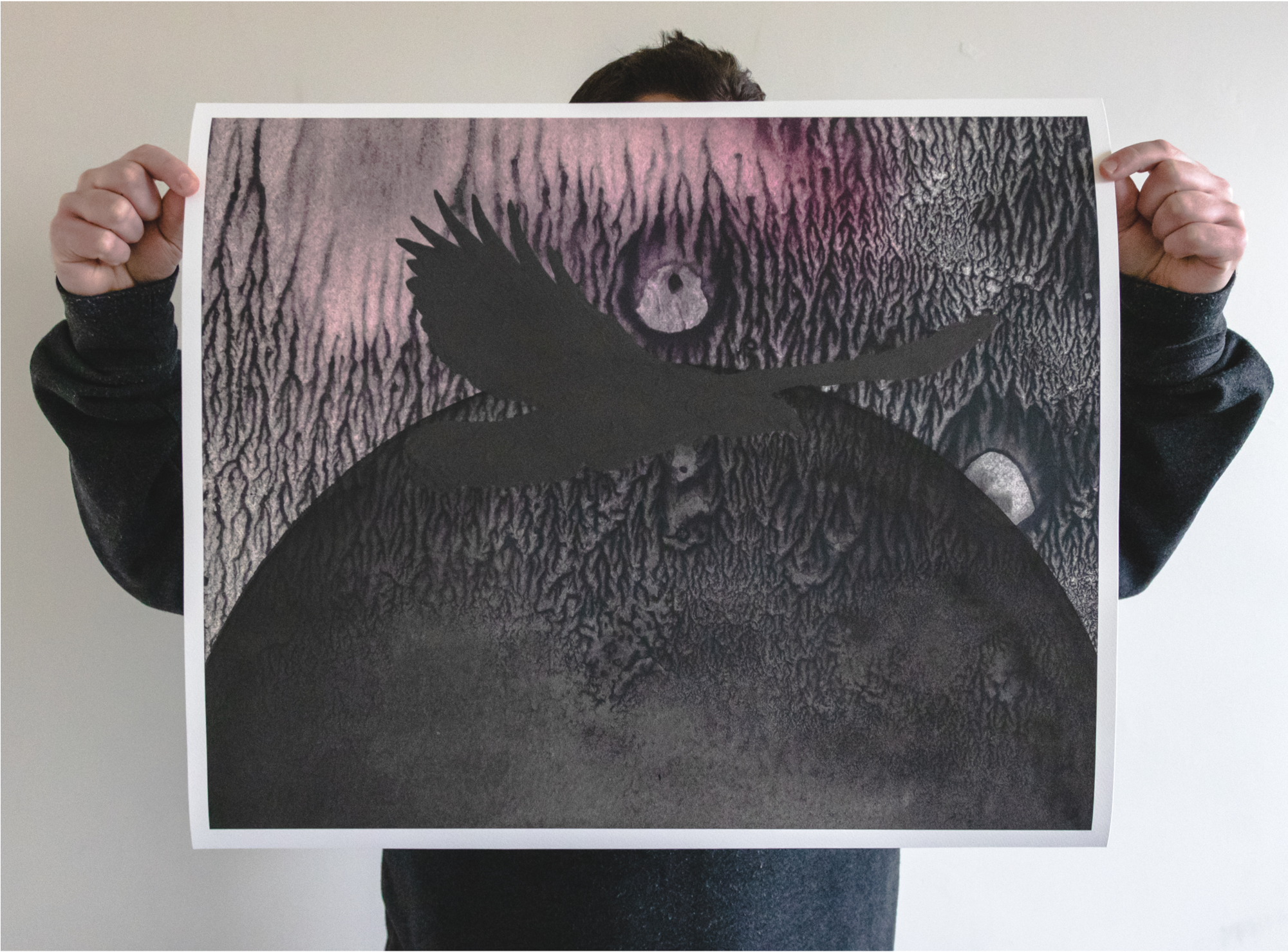 Thomas Hooper "raven Landscape 3" Giclee Print - Eagle (2000x2000), Png Download