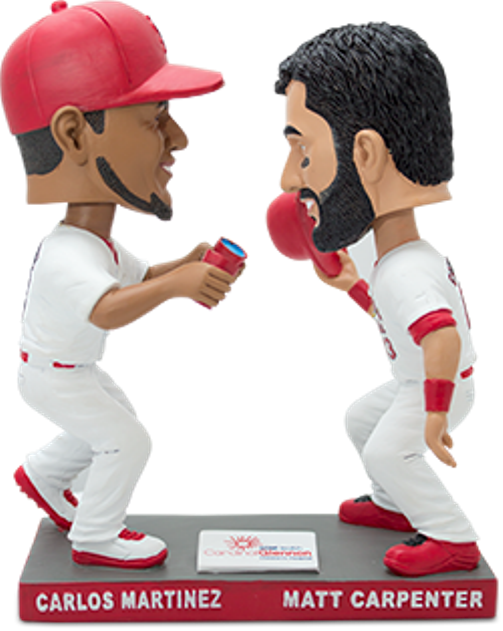 Carlos Martinez Matt Carpenter St Louis Cardinals Dual - Carlos Martinez And Matt Carpenter Double Bobblehead (503x631), Png Download