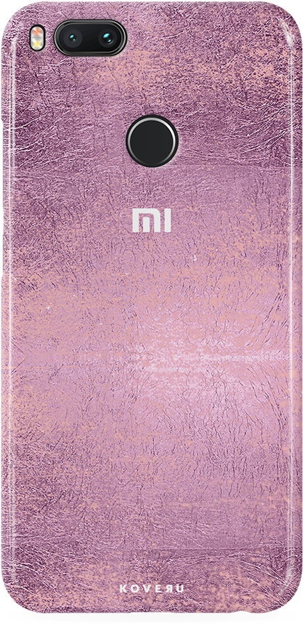 Mauve Marble Texture Cover Case For Redmi Mi A1 (1000x1000), Png Download