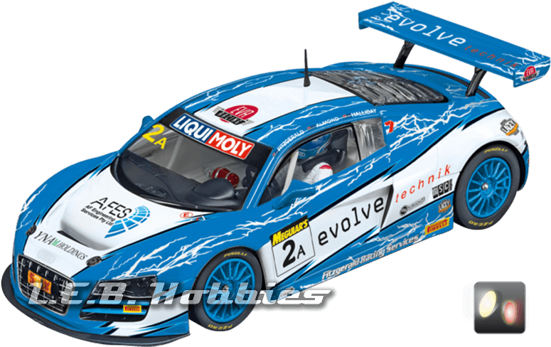 23840 Carrera Digital 124 Audi R8 Lms Fitzgerald Racing, - Carrera Slot Cars Racing (800x500), Png Download