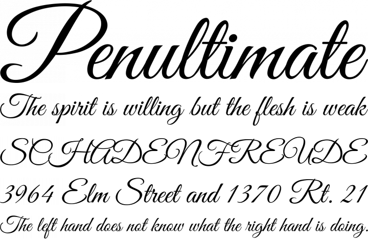 Great Vibes Font Phrases - Beautiful Cursive Font (720x467), Png Download