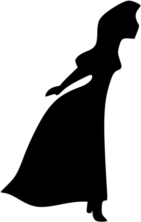 Computer Clipart Silhouette - Valentine Clip Art (473x750), Png Download