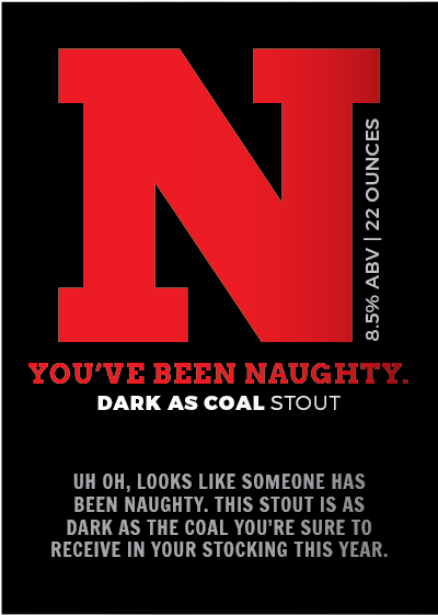 Naughty Or Nice Basic Label - Poster (490x677), Png Download
