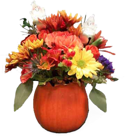 Spooky Pumpkin - Bouquet (600x600), Png Download