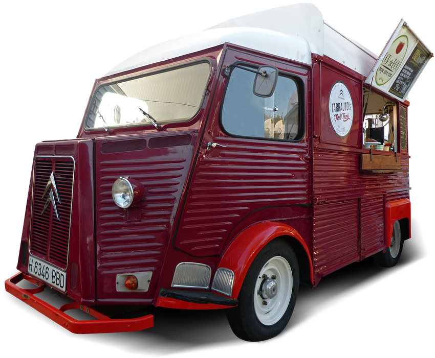 Van, Truck, Old, Vintage, Citroën, Food Truck - Citroën H Van (960x720), Png Download