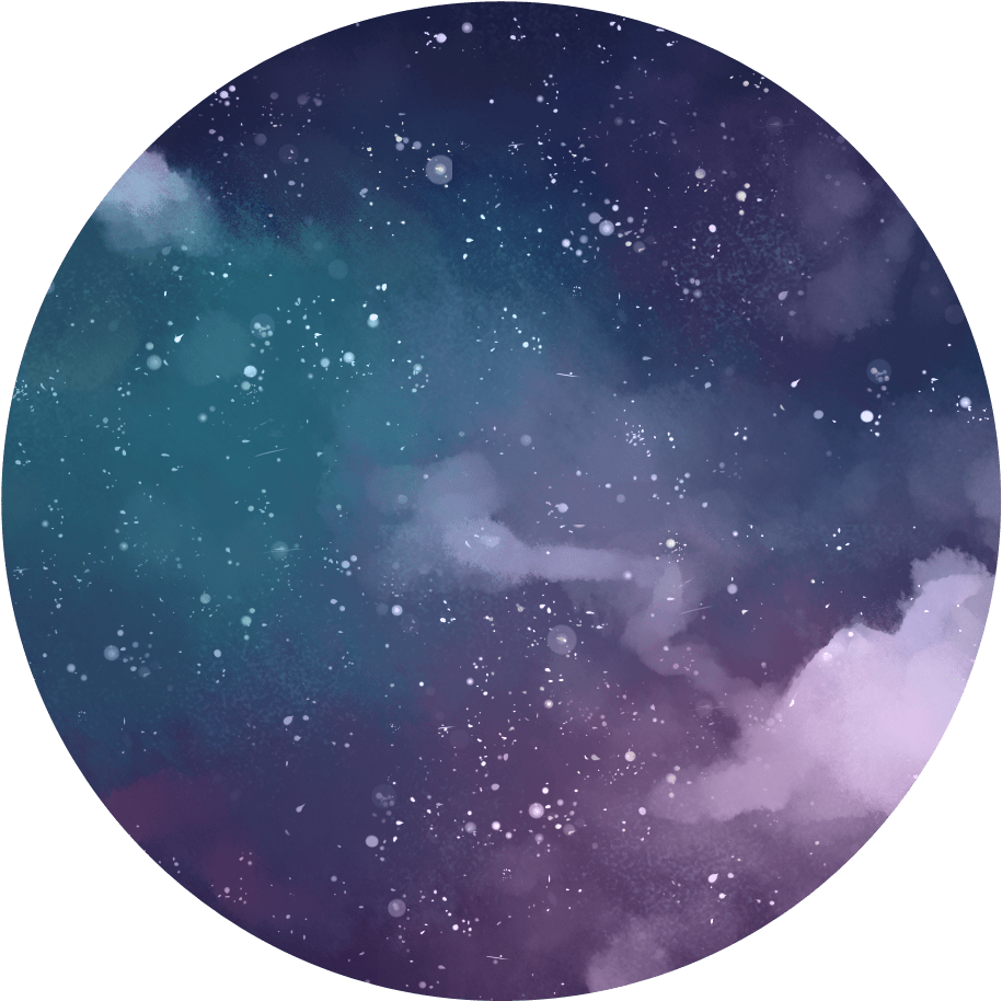 Transparent Circle Tumblr - Galaxy Purple Circle Png (1000x1000), Png Download