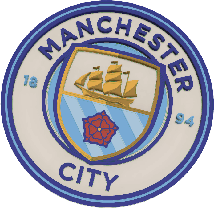 Manchester City Logo Multi-color - Psg And Man City (856x730), Png Download