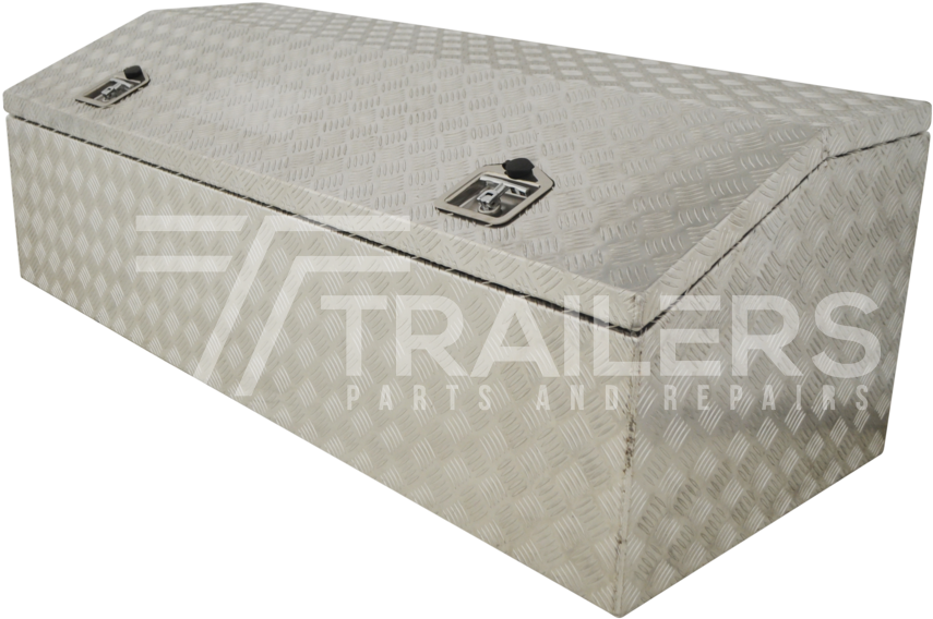 Chest Style Aluminium Checker Plate Tool Box - Box (1080x715), Png Download