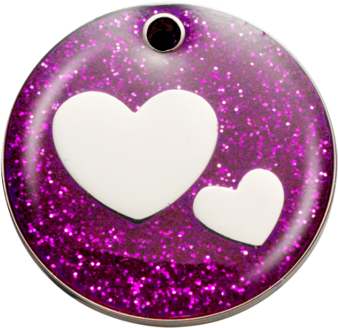 Purple Hearts (600x550), Png Download