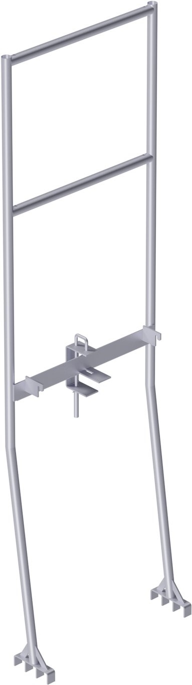 Alfix Advance End Guardrail Frame - Drill (1800x1400), Png Download