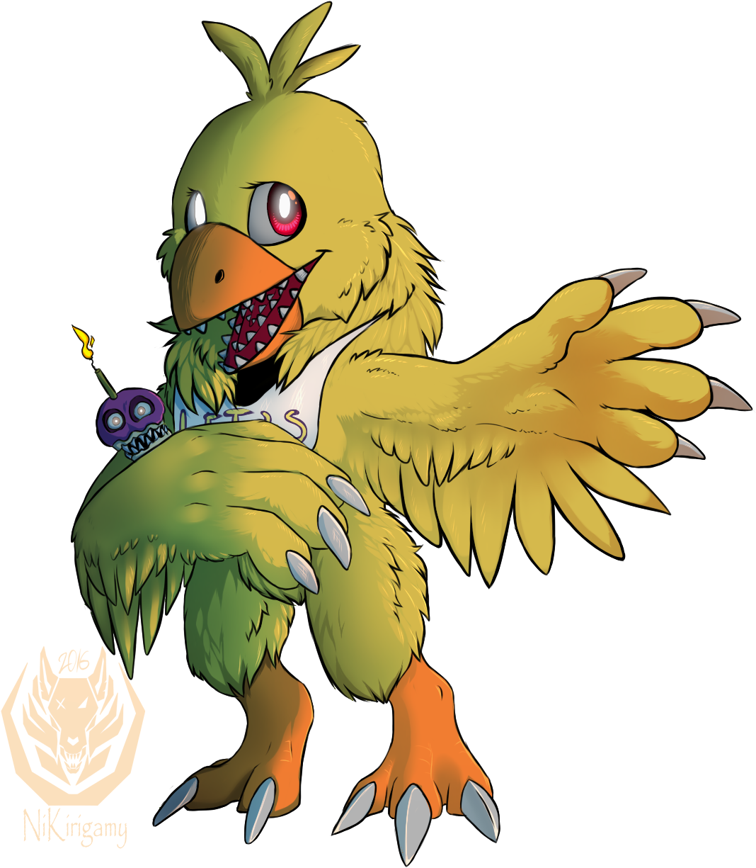 Nightmare Chica [fnaf 4] - Full Body Nightmare Fnaf (1300x1300), Png Download
